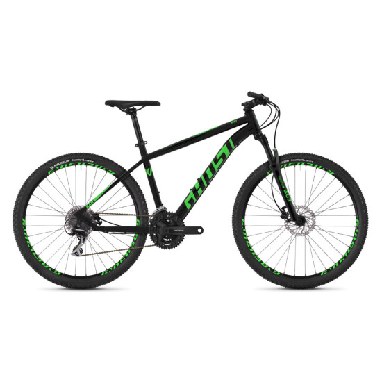 Велосипед  Ghost Kato 2.7 27,5" AL U Black/Green XS - фото №1